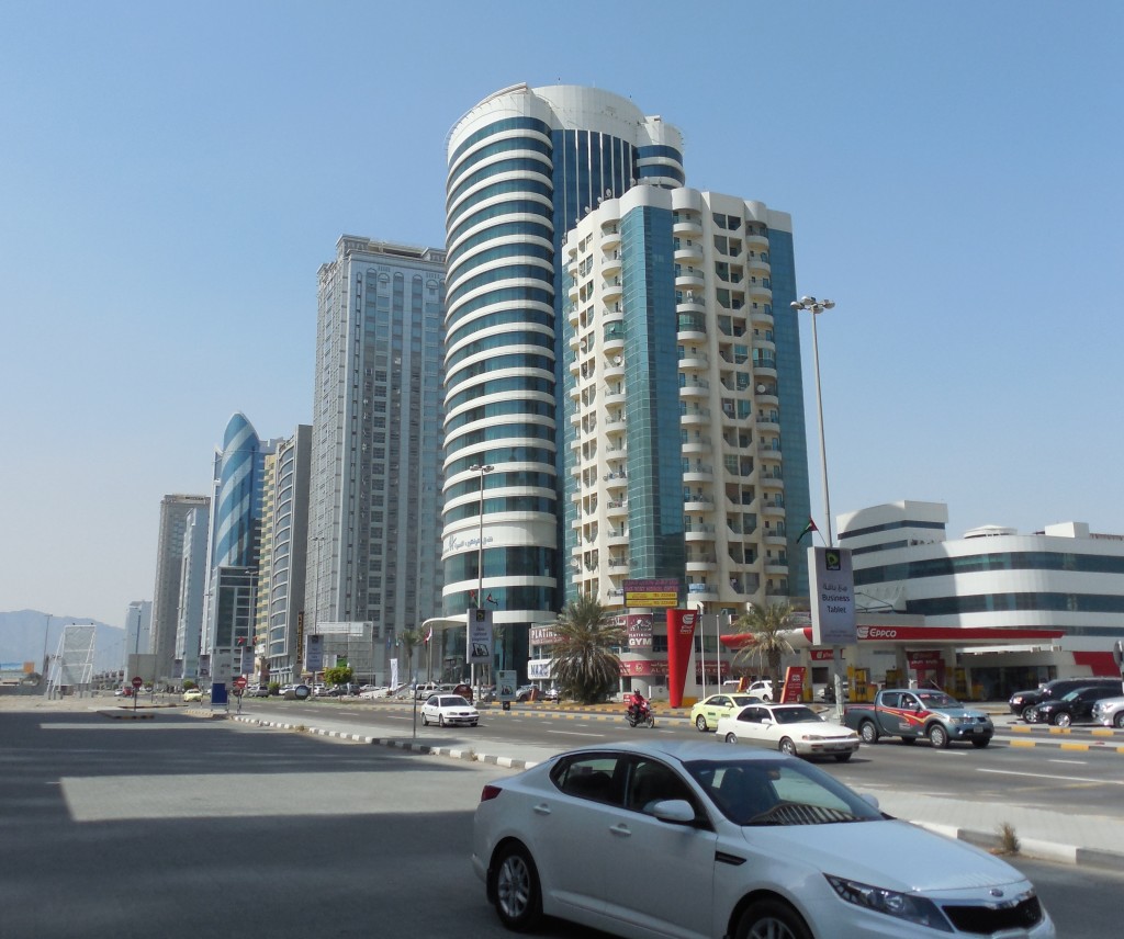 Buildings in Fujairah, Oman. Photo by: Aravind Sivaraj